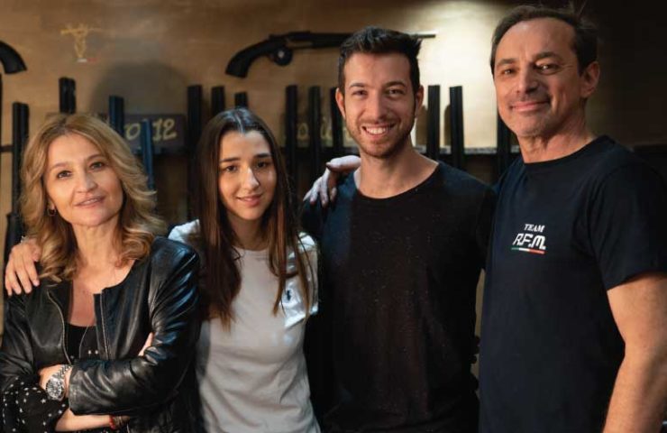The RFM family at theor factory in Italy.