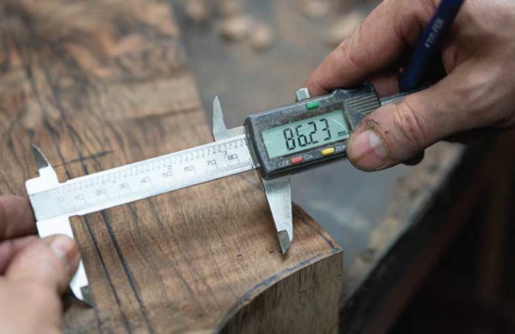 A gunmaker measure stock dimesnsions